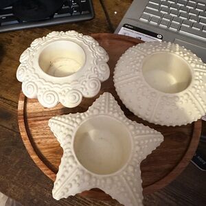 PartyLite Sea Drifters Tealight Votive Candle Holders P7103 Shells Starfish